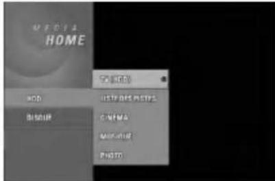 LG RH7521CP1L - Utilisation du menu home - 1