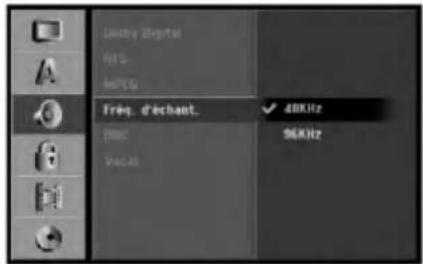 Audio Digital RPS BPG Frep. d'échant. 48kHz 56kHz