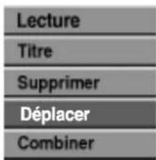 Lecture Titre Supprimer Déplacer Combiner