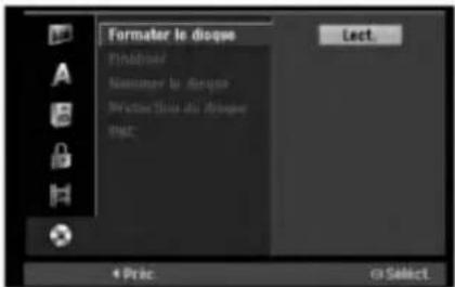 Formater le dioque Fridouer Nombre sur le dioque Procter Slous du dioque PNC Lect. 4 Pric. € Select