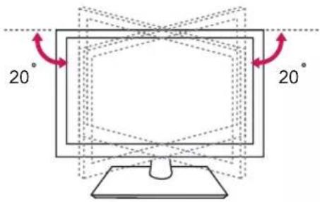 LG 55LM610C - Προσαρμογή της γωνίας της τηλεόρασης ανάλογα με τις ανάγκες σας - 1
