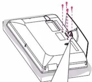LG 55LM610C - Τοποθέτηση της βάσης - 6