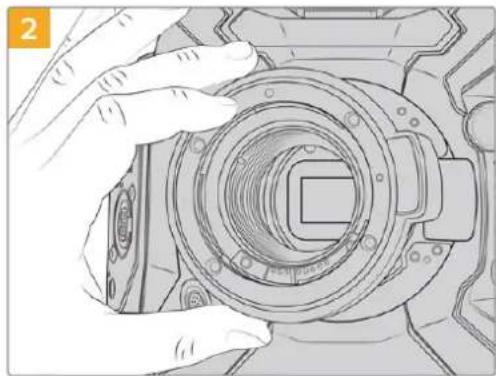 Blackmagic Design URSA Broadcast G2 - Attaching the EF Mount - 2