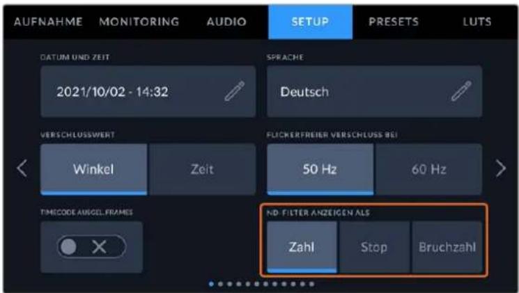 Blackmagic Design URSA Broadcast G2 - ND-FILTER ANZEIGEN ALS - 1