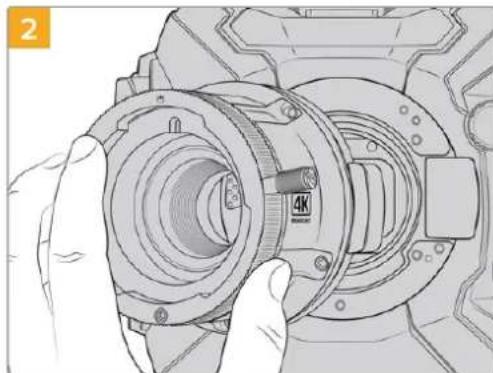 Blackmagic Design URSA Broadcast G2 - Attaching the B4 Lens Mount - 2