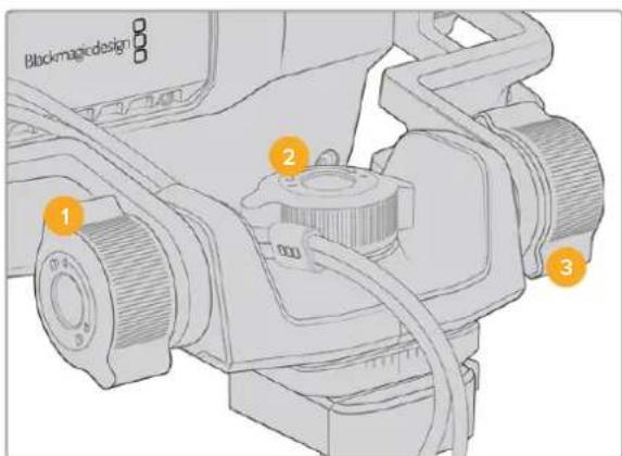 Blackmagic Design URSA Broadcast G2 - Anpassen der Position des Blackmagic URSA Studio Viewfinders - 3