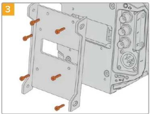 Blackmagic Design URSA Broadcast G2 - To mount and connect Blackmagic Camera Fiber Converter: - 3