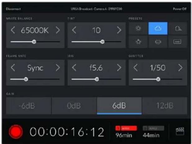 Blackmagic Design URSA Broadcast G2 - Contrôler votre caméra avec l'application blackmagic camera control - 1