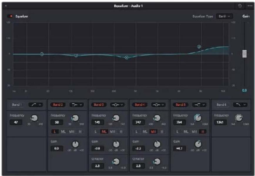 Blackmagic Design URSA Broadcast G2 - To add EQ to a track: - 2