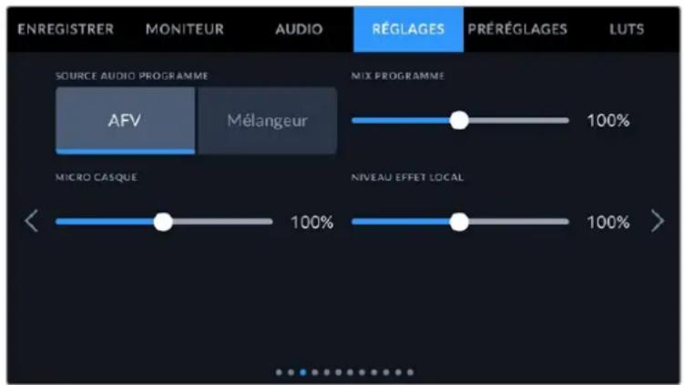 Blackmagic Design URSA Broadcast G2 - Onglet réglages - page 3 - 1