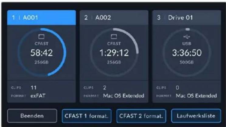 Blackmagic Design URSA Broadcast G2 - Datentragerbalken - 2