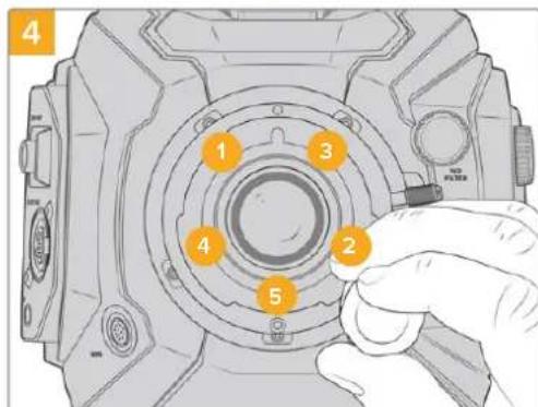 Blackmagic Design URSA Broadcast G2 - Attaching the B4 Lens Mount - 4