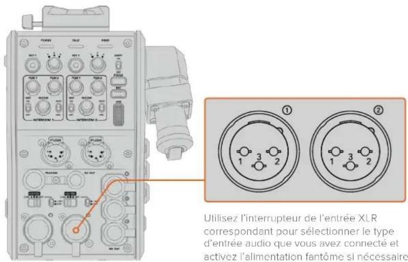 Blackmagic Design URSA Broadcast G2 - Entrées audio - 1