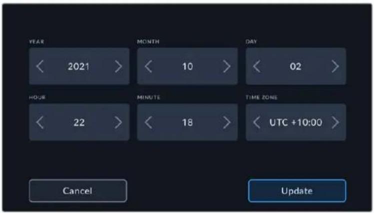 Blackmagic Design URSA Broadcast G2 - Date and Time - 1