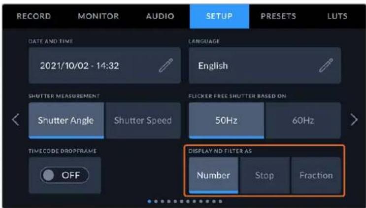 Blackmagic Design URSA Broadcast G2 - Display ND Filter As - 1