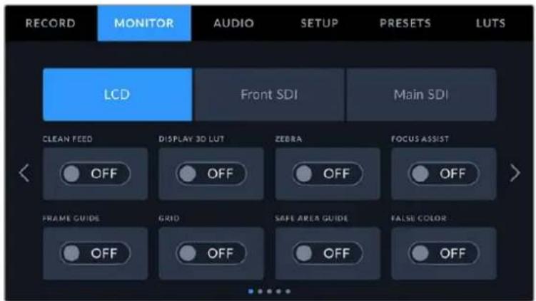 Blackmagic Design URSA Broadcast G2 - Monitor Settings 1 - 1