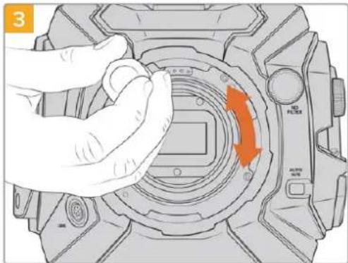 Blackmagic Design URSA Broadcast G2 - Attaching the PL Mount - 3