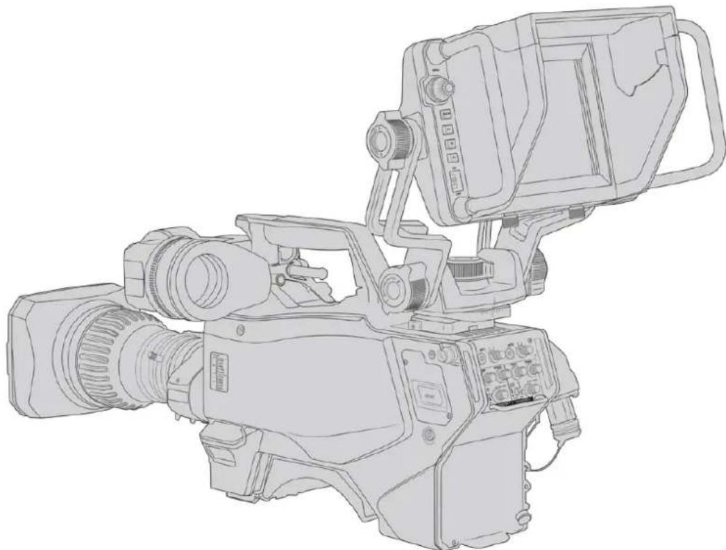 Blackmagic Design URSA Broadcast G2 - Anbringen und Anschlieben des Viewfinders an die Blackmagic URSA Broadcast G2 - 3