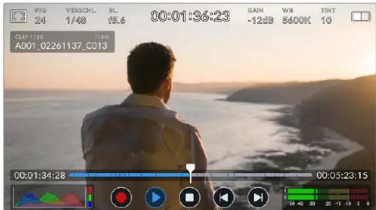 Blackmagic Design URSA Broadcast G2 - Wiedergabenu - 1