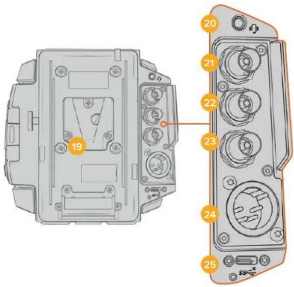 Blackmagic Design URSA Broadcast G2 - Befestigungspunkte für Akkutträgerplatte - 1
