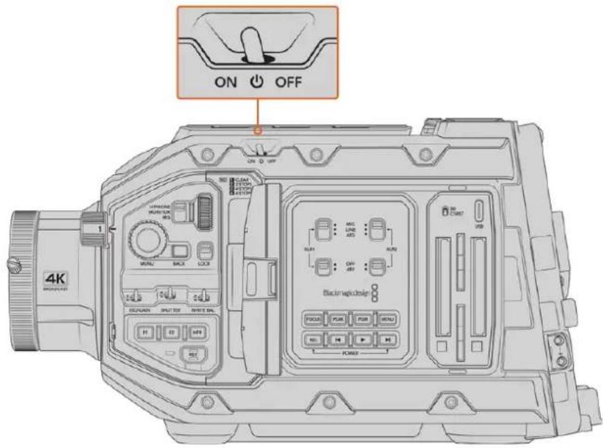 Blackmagic Design URSA Broadcast G2 - To turn on URSA Broadcast G2: - 1