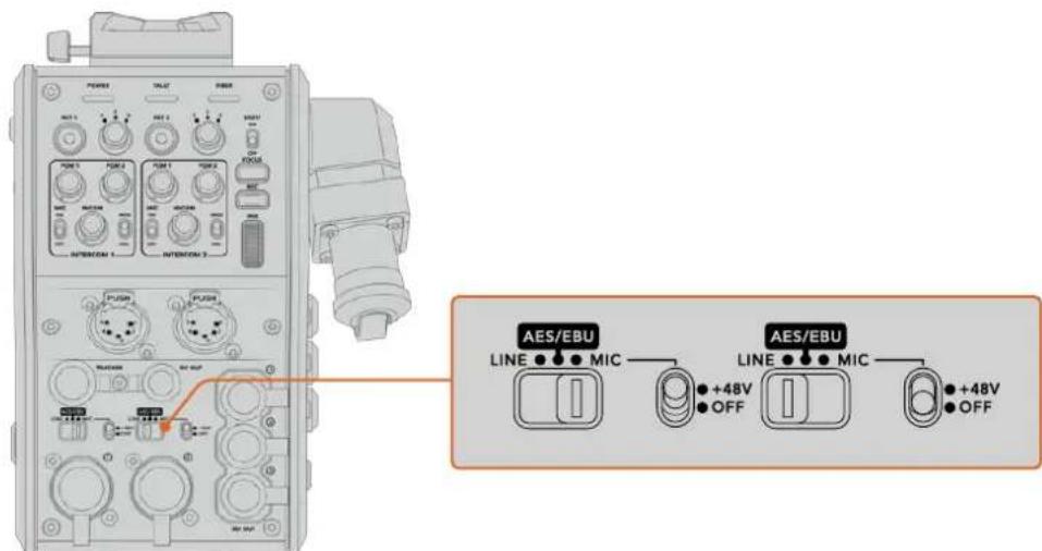 Blackmagic Design URSA Broadcast G2 - Audio Inputs - 2