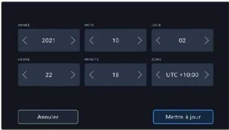Blackmagic Design URSA Broadcast G2 - Date et heures - 1