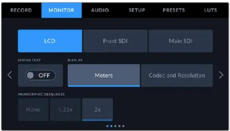 Blackmagic Design URSA Broadcast G2 - Monitor Settings 2 - 1