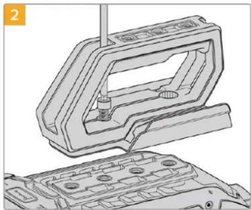 Blackmagic Design URSA Broadcast G2 - To attach the top handle with URSA Viewfinder adapter plate - 2