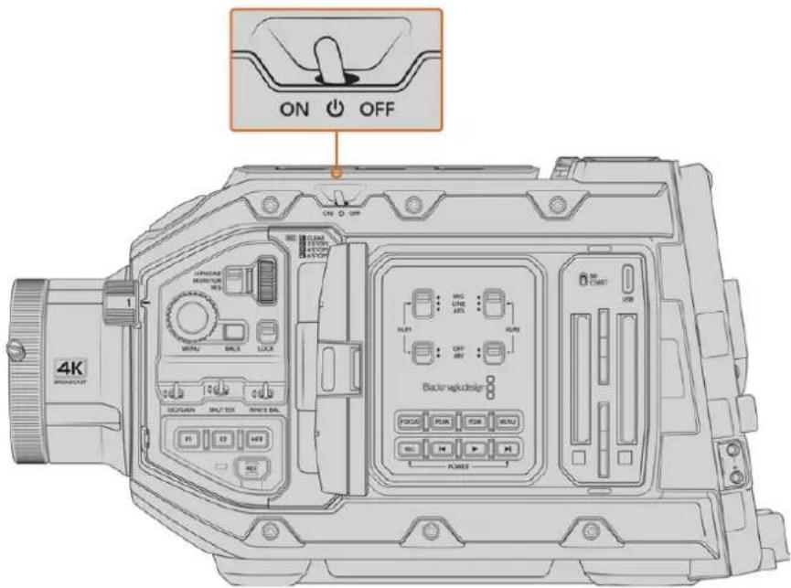 Blackmagic Design URSA Broadcast G2 - So schalten Sie ihre URSA Broadcast G2 ein: - 1