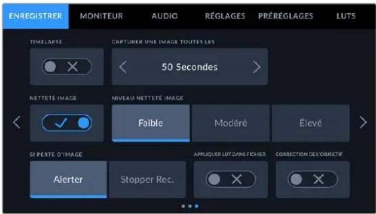 Blackmagic Design URSA Broadcast G2 - Paramètres d'enregistrement 3 - 1