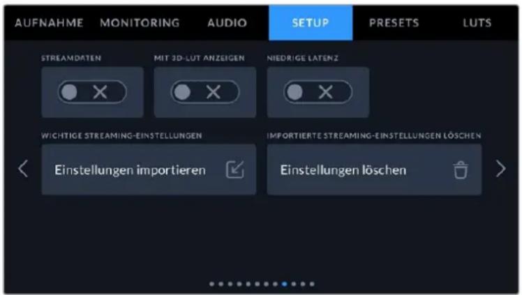 Blackmagic Design URSA Broadcast G2 - SETUP-Einstellungen 9 - 1