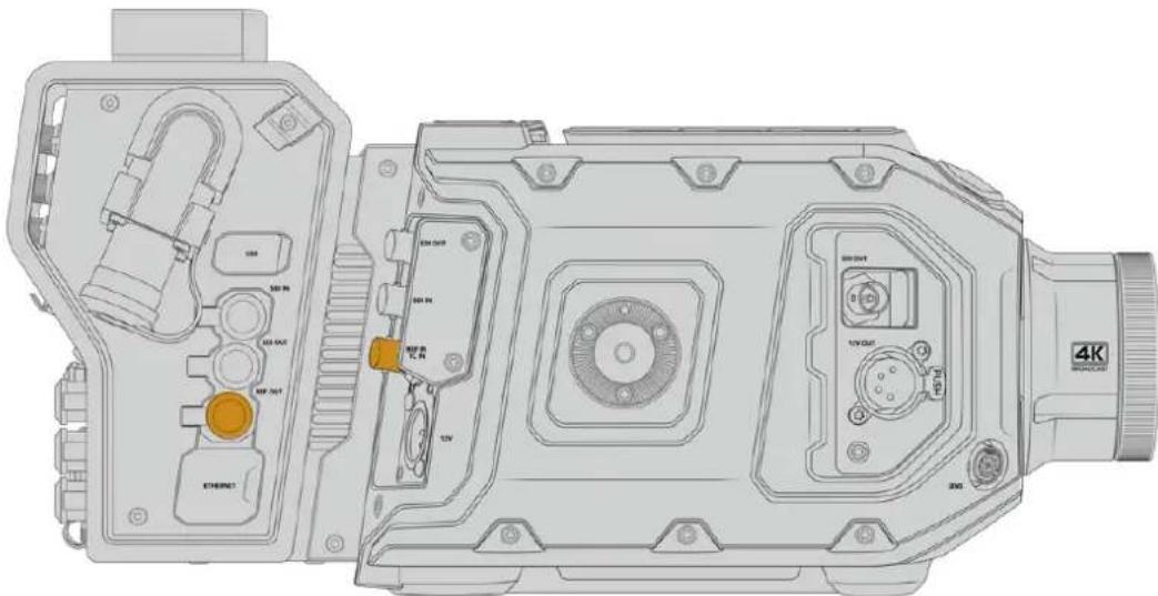 Blackmagic Design URSA Broadcast G2 - To connect a reference signal to your camera: - 1