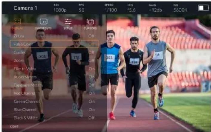 Blackmagic Design URSA Broadcast G2 - Menu Settings - 1