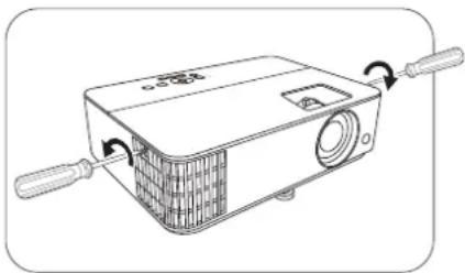 BENQ TH585P - Remplacement de la lampe (pour un technicien qualifié uniquement) - 2