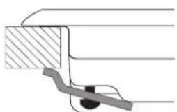 HOTPOINT TQG 641 HA(ICE) - Esquema de fijación de los ganchos - 1