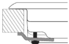 HOTPOINT TQG 641 HA(ICE) - Schema voor de bevestiging van de haken - 2