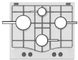 HOTPOINT TQG 641 HA(ICE) - Gasbrenner - 1