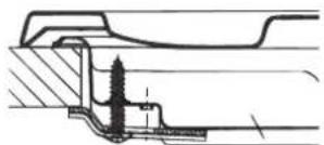 HOTPOINT PCN 752 TASHA - Schema di fissaggio dei ganci - 1