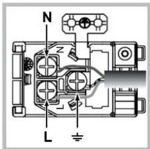 HOTPOINT FHR 540 (AN)HA S - Montaje del cable de alimentación eléctrica - 2