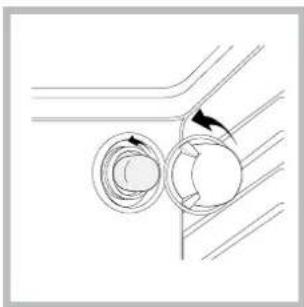 HOTPOINT FHR 540 (AN)HA S - Replacing the light bulb - 1