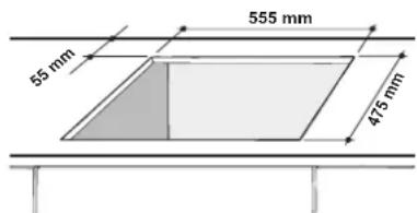 55 mm 555 mm 475 mm