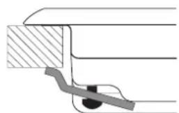 HOTPOINT TQG 752 WHA(ICE) - Schema voor de bevestiging van de haken - 1