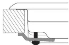 HOTPOINT TQG 752 WHA(ICE) - Esquema para prender os ganchos - 2