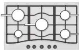HOTPOINT TQG 752 WHA(ICE) - Praktische Hinweise zum Gebrauch der Brenner - 1