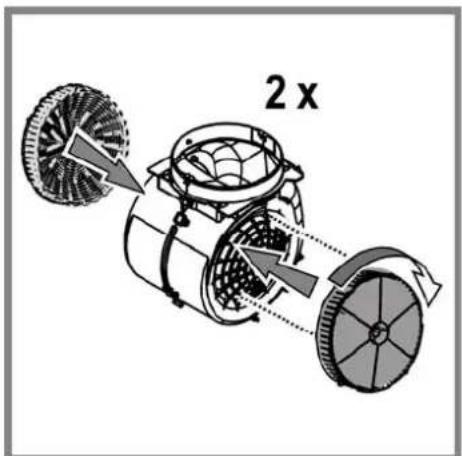 HOTPOINT HHPC 6.5F AM X - Filtro al carbone circolare - 1
