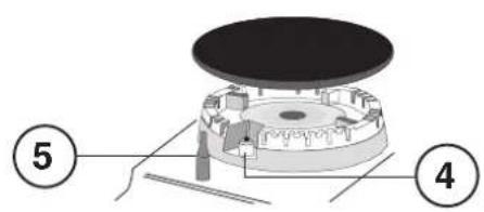 Diagram of a mechanical device with labeled parts, showing components and numbered callouts.