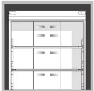 HOTPOINT EU HA7TY 9721 NFX 1 - Nastavenie teplôt: - 1