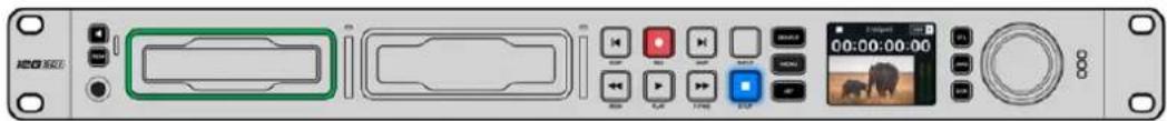 Blackmagic Design HyperDeck Studio HD Pro - Para insertar unaunidad SSD: - 1