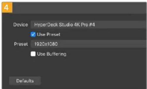 Blackmagic Design HyperDeck Studio HD Pro - Open BroadcasterのSETTAPPS - 4